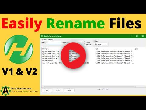 Great tool for Easily Renaming your Files with SimpleFileRenamer
